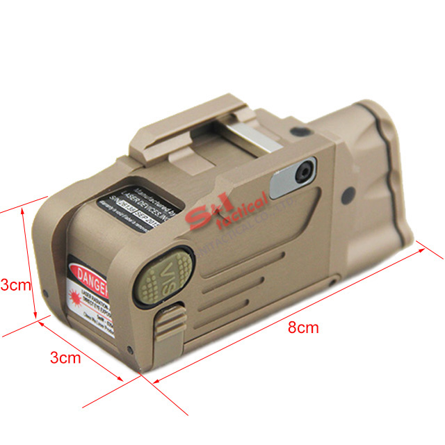 Tactical CNC Making SBAL-PL LED Weapon Light With Red Laser DE